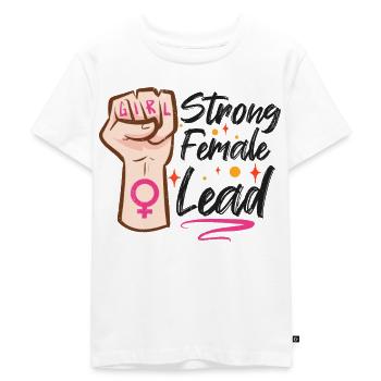 Féminisme féministe Acteur Théâtre Professeur d’art dramatique - T-shirt Premium bio Enfant - blanc - Devant - Hailey (125cm)