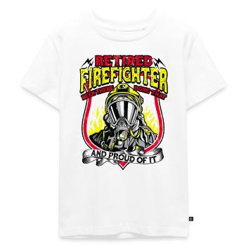 pensionierter Feuerwehrmann wurde dort getan, dass Und - Kinder Premium Bio T-Shirt - Weiß - Vorne - Hailey (125cm)