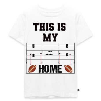 This Is My Home - Motivation du football américain - T-shirt Premium bio Enfant - blanc - Devant - Hailey (125cm)