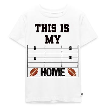 This Is My Home - Motivation du football américain - T-shirt Premium bio Enfant - blanc - Devant - Hailey (125cm)