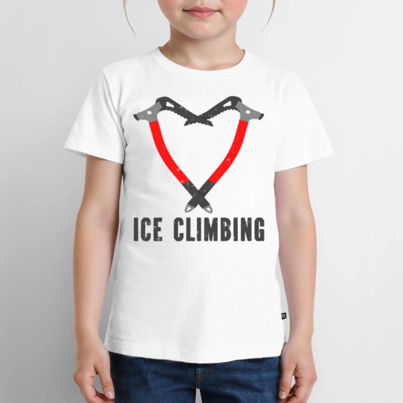 Ich Liebe Eisklettern Eiskletterer Eispickel Kinder Premium Bio T-Shirt