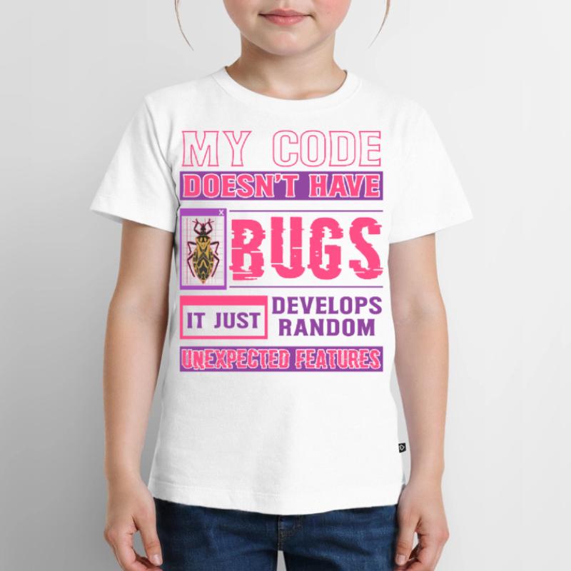 Developer My Code Hat Keine Bugs Funny Coding Kinder Premium Bio T-Shirt