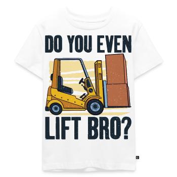 Entrepôt d’opérateur de chariot élévateur Élévateur - T-shirt Premium bio Enfant - blanc - Devant - Hailey (125cm)
