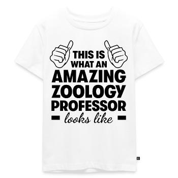 Professeur de zoologie incroyable - T-shirt Premium bio Enfant - blanc - Devant - Hailey (125cm)