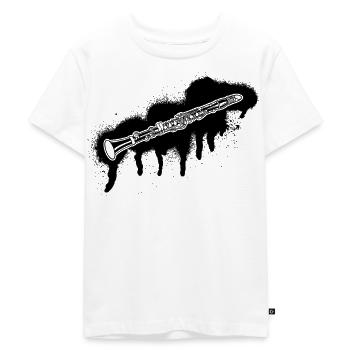 Clarinette Clarinettiste Clarinettiste - T-shirt Premium bio Enfant - blanc - Devant - Hailey (125cm)