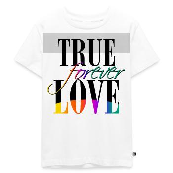 True Love forever - Kinder Premium Bio T-Shirt - Weiß - Vorne - Hailey (125cm)