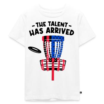 Das Talent ist da - Kinder Premium Bio T-Shirt - Weiß - Vorne - Hailey (125cm)