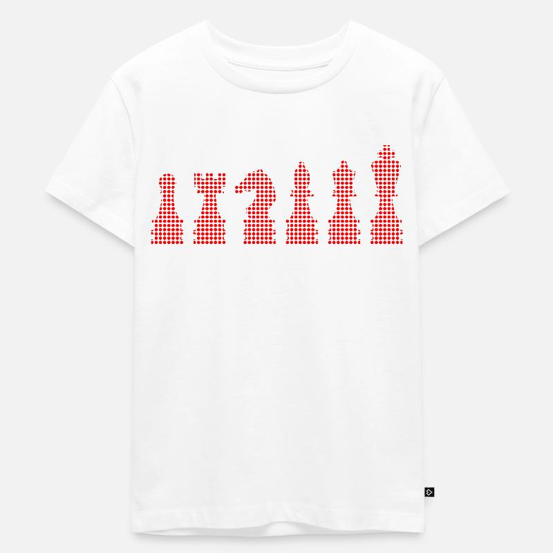 Échecs - T-shirt Premium bio Enfant - blanc