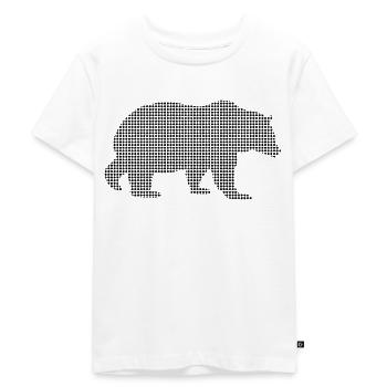 Bär - Kinder Premium Bio T-Shirt - Weiß - Vorne - Hailey (125cm)