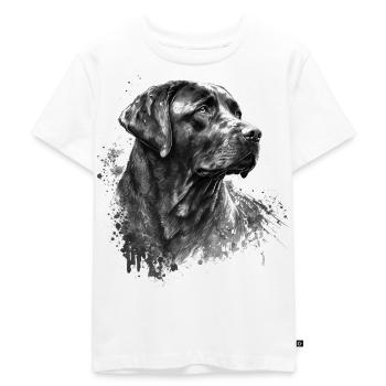Labrador - Kinder Premium Bio T-Shirt - Weiß - Vorne - Hailey (125cm)