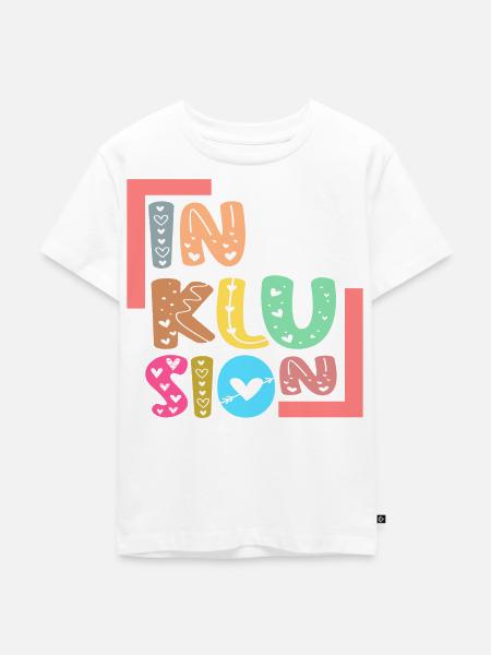 INKLUSION Gleichberechtigung - Kinder Premium Bio T-Shirt - Weiß