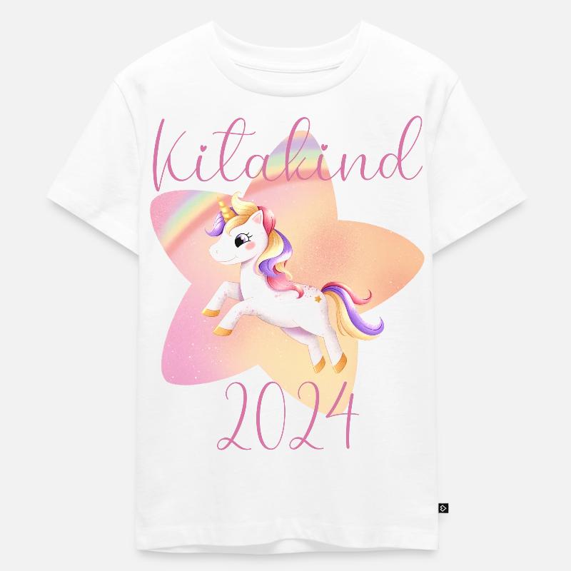Kitakind 24 - Kinder Premium Bio T-Shirt - Weiß
