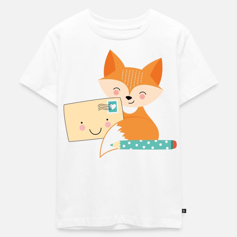 Fuchs-Post - Kinder Premium Bio T-Shirt - Weiß