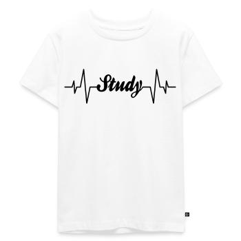 Étudier le rythme cardiaque - T-shirt Premium bio Enfant - blanc - Devant - Hailey (125cm)