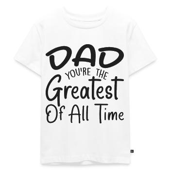 Best Dad in the World | Best Dad Gift Dad - Kids Premium Organic T-Shirt - white - Front - Hailey (125cm)