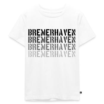 Bremerhaven - Kinder Premium Bio T-Shirt - Weiß - Vorne - Hailey (125cm)