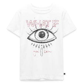 Eye-Opener | vintage-red - Kinder Premium Bio T-Shirt - Weiß - Vorne - Hailey (125cm)