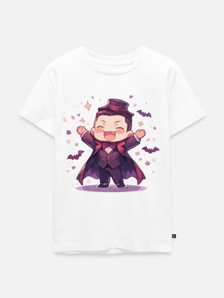 Vampir - Kinder Premium Bio T-Shirt - Weiß