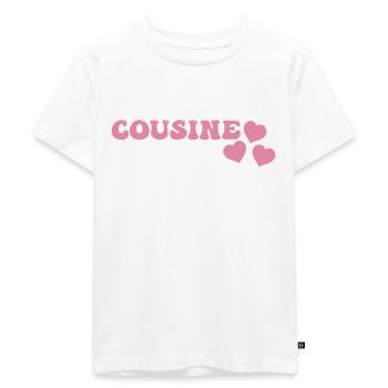 Cousine - Kinder Premium Bio T-Shirt - Weiß - Vorne - Hailey (125cm)