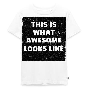 So großartig sieht geil aus - Kinder Premium Bio T-Shirt - Weiß - Vorne - Hailey (125cm)