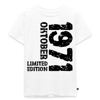 1971 Oktober Limited Edition 52. Geburtstag Deko - Kinder Premium Bio T-Shirt - Weiß - Vorne - Hailey (125cm)