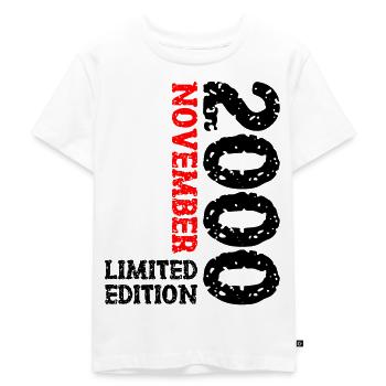 2000 novembre édition limitée 23e anniversaire décoration - T-shirt Premium bio Enfant - blanc - Devant - Hailey (125cm)