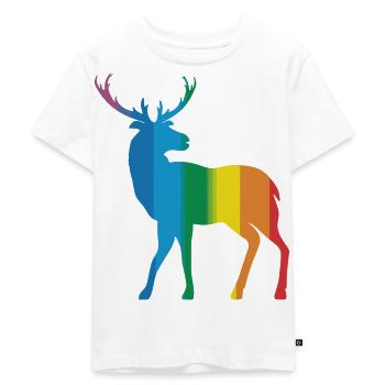 Deer - Kids Premium Organic T-Shirt - white - Front - Hailey (125cm)