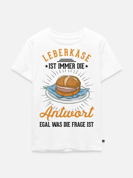 Leberkas Leberkäse Fleischkäse - Kinder Premium Bio T-Shirt - Weiß