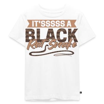 Es ist eine schwarze Rattenschlange - Kinder Premium Bio T-Shirt - Weiß - Vorne - Hailey (125cm)