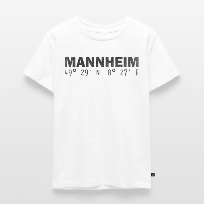 Mannheim coordinates GPS Kids Premium Organic T-Shirt