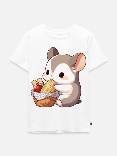 Niedlicher Hamster - Kinder Premium Bio T-Shirt - Weiß