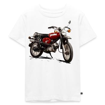 S51 Enduro Simson Motorrad - Kinder Premium Bio T-Shirt - Weiß - Vorne - Hailey (125cm)