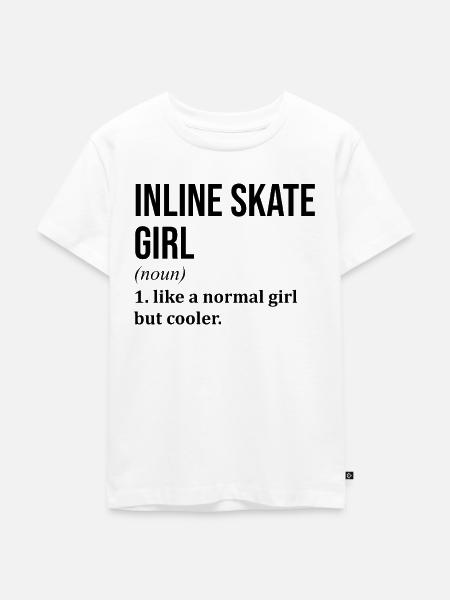 Inline-Skate, Inline-Skate, Inline-Skate, - Kinder Premium Bio T-Shirt - Weiß