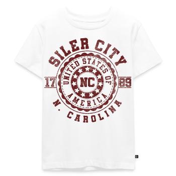 Siler City, Caroline du Nord | Cadeau de voyage en Caroline du Nord - T-shirt Premium bio Enfant - blanc - Devant - Hailey (125cm)