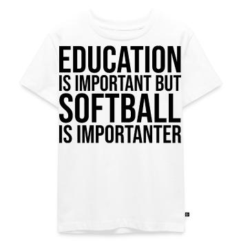 softball - T-shirt Premium bio Enfant - blanc - Devant - Hailey (125cm)