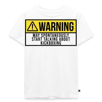 Kickboxing - Kids Premium Organic T-Shirt - white - Front - Hailey (125cm)