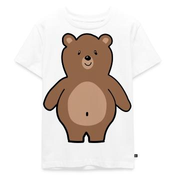 Bär - Kinder Premium Bio T-Shirt - Weiß - Vorne - Hailey (125cm)