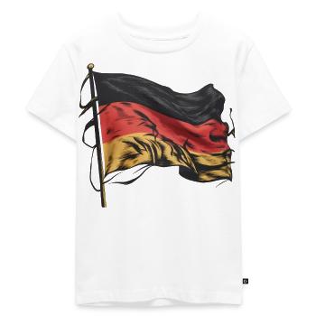 Allemagne Allemagne Allemand GER Almanya Alemania - T-shirt Premium bio Enfant - blanc - Devant - Hailey (125cm)