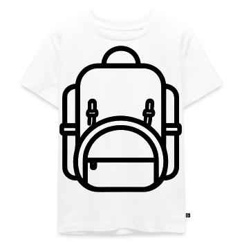 Rucksack - Kinder Premium Bio T-Shirt - Weiß - Vorne - Hailey (125cm)