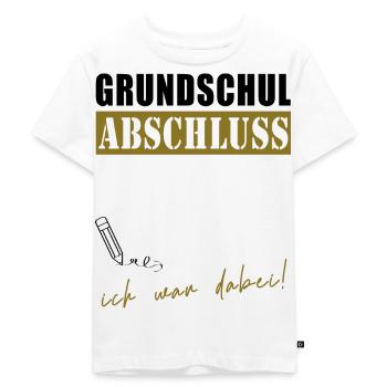 Abschluss Grundschule 2025 - Kinder Premium Bio T-Shirt - Weiß - Vorne - Hailey (125cm)
