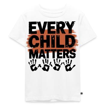 Chaque enfant compte Journée mondiale de l’enfance - T-shirt Premium bio Enfant - blanc - Devant - Hailey (125cm)