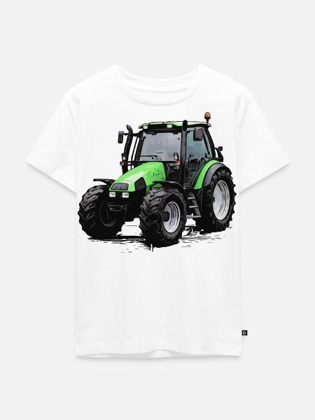 Agrotron 100 - Kinder Premium Bio T-Shirt - Weiß