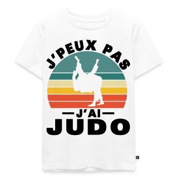 Je Peux Pas J'ai Judo Humour Cadeau - T-shirt Premium bio Enfant - blanc - Devant - Hailey (125cm)