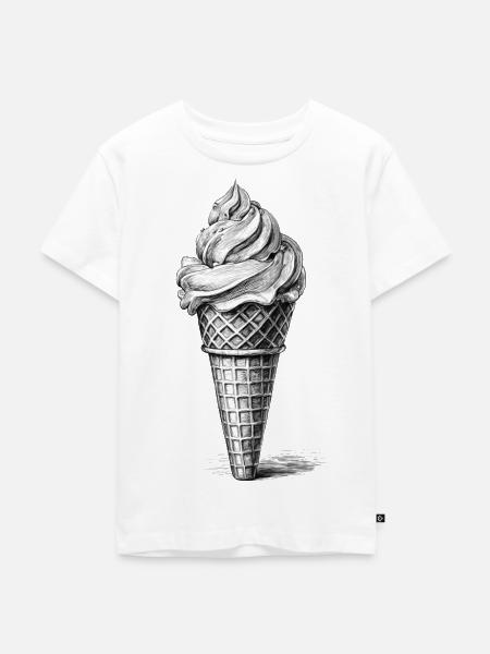 Softeis - Kinder Premium Bio T-Shirt - Weiß