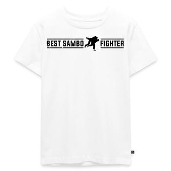 Meilleur combattant de Sambo - T-shirt Premium bio Enfant - blanc - Devant - Hailey (125cm)