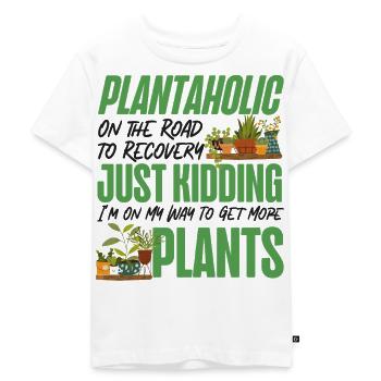 Amoureux des plantes Jardinage Plantaholic - T-shirt Premium bio Enfant - blanc - Devant - Hailey (125cm)