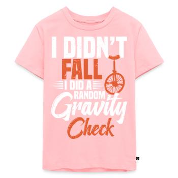 L’uniforme que je n’aimais pas. J’ai un - T-shirt Premium bio Enfant - rose - Devant - AI Model Kid Female (0cm)