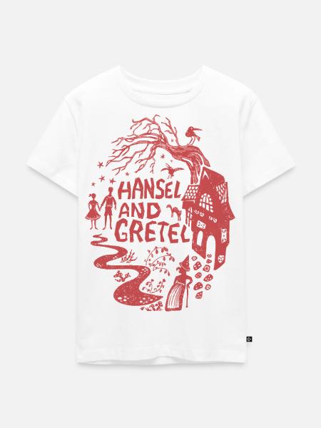 Hänsel und Gretel Märchen - Kinder Premium Bio T-Shirt - Weiß