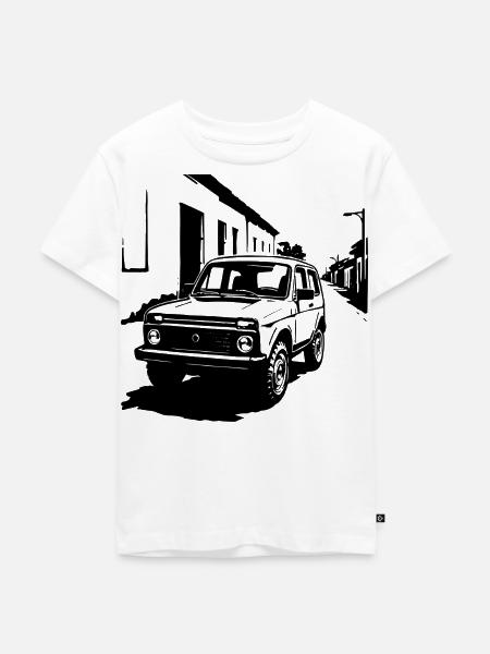 Offroad-Legende Klassik - Kinder Premium Bio T-Shirt - Weiß