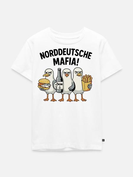 Norddeutsche Mafia - Kinder Premium Bio T-Shirt - Weiß